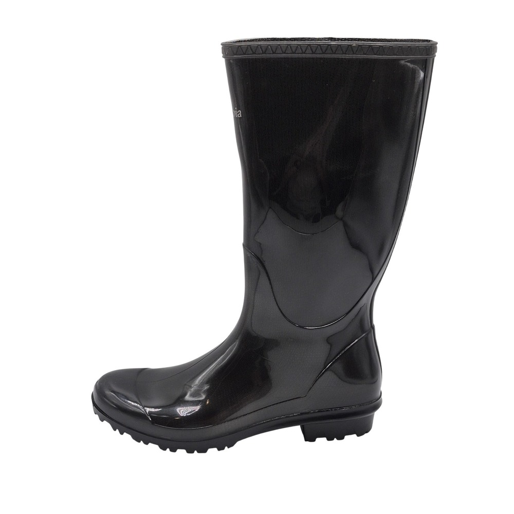 Columbia Boots Womens Size 8 Black Rubber Rain Omni-Heat Waterproof BL2607-010